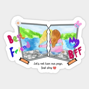 best friend my BFF Sticker